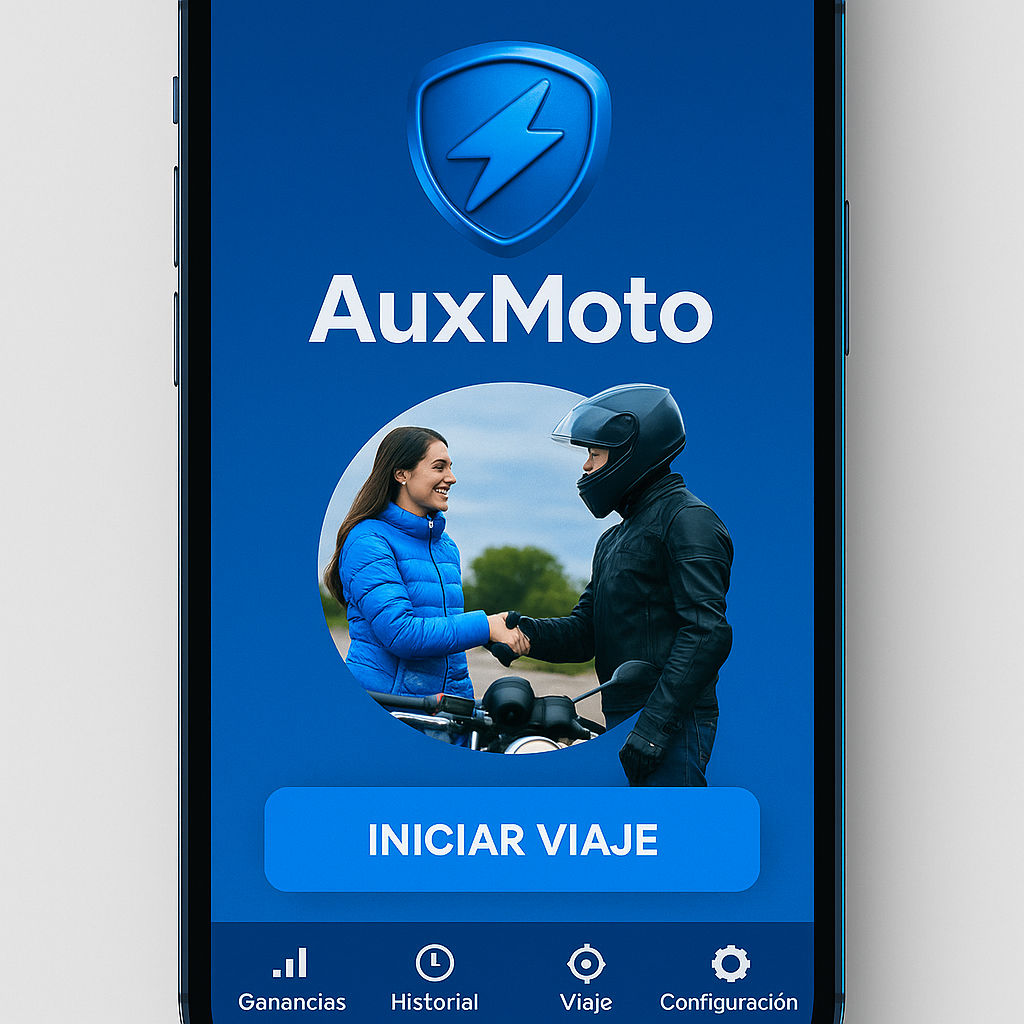 Mockup AuxMoto Rider